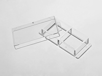 2 Well chambered cover glass with #1.5 high performance cover glass - 57mm x 25mm base medium picture