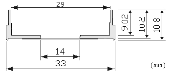 29 mm Glass bottom dishes D29-14-0-N dimension